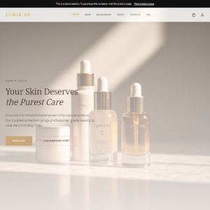 Lumi Re Skincare Digital Flagship